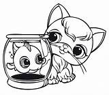 Coloring Pages Pet Shop Cute Littlest Print sketch template