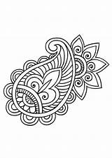 Paisley Coloring Pages Drawing Pointillism Mandala Patterns Henna Pattern Coloriage Drawings Stencils Draw Adult Embroidery Getcolorings Books Mandalas Zentangle Designs sketch template