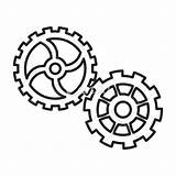 Cogs Drawing Gears Steampunk Wheels Drawings Getdrawings Cog Gear Paintingvalley Collection sketch template