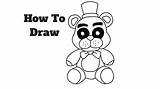 Fnaf Draw Fredbear sketch template