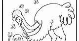 Oboe Ostrich sketch template
