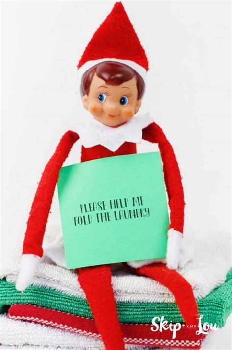 printable elf   shelf notes   entire month skip   lou