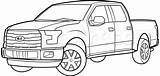 Ford Truck Coloring Drawing Pages Pickup Chevy Pick Dodge Printable Raptor Silverado Toyota Tundra Ram Cars Kids Draw Cool Step sketch template