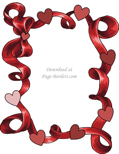 heart page borders clipart