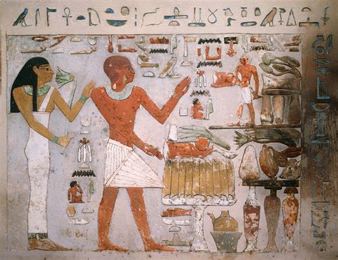 Egyptian Wall Fragment From The Tomb Of Amenemhet And Wife