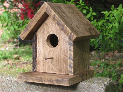 bird house rustic bird house repurposed wooden bird  rustastic