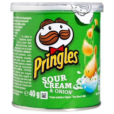 pringles sour cream flavour potato chips   pack   bulkco