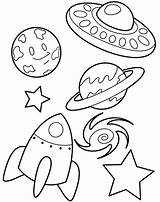 Coloring Pages Space Outer Kids Colouring Rocket Printable Sheets Popular sketch template
