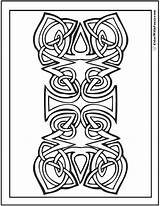 Irish Knot Colorwithfuzzy Gaelic sketch template