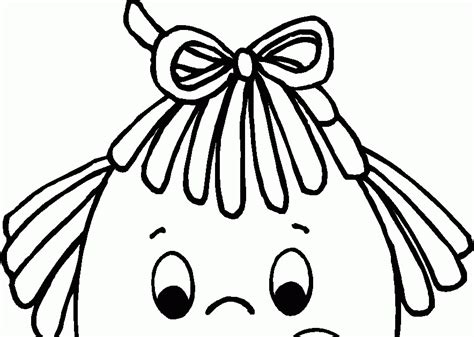 girl face coloring page coloring home coloring pages