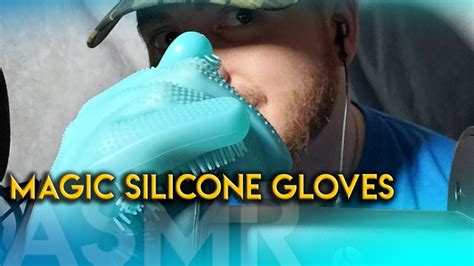 magic silicone gloves asmr intense asmr 60 fps