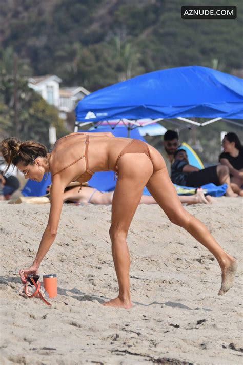 Alessandra Ambrosio Plays Volleyball On The Beach In