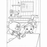 Coloring Feet Pages Franny Kids Print Color sketch template