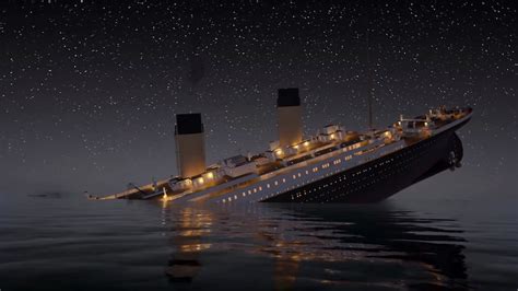 hour   minute animation   titanic sinking  real time