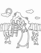 Kinder Colorare Kids Scivolo Bambini Disegni Rutsche Slide Lente Colouring Playground Ausmalbilder Malvorlagen Drucken Zo sketch template