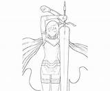 Sword Claymore Clare Coloring Pages sketch template