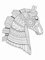 Coloring Pages Horse Zentangle Majestic Animal Para Colouring Printable Adult Adultos Print Looking Getcolorings Getdrawings Drawing Colorear Zen Color Seleccionar sketch template