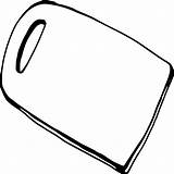 Board Cutting Clipart Clip Cliparts Line Cookbook Coloring Library sketch template