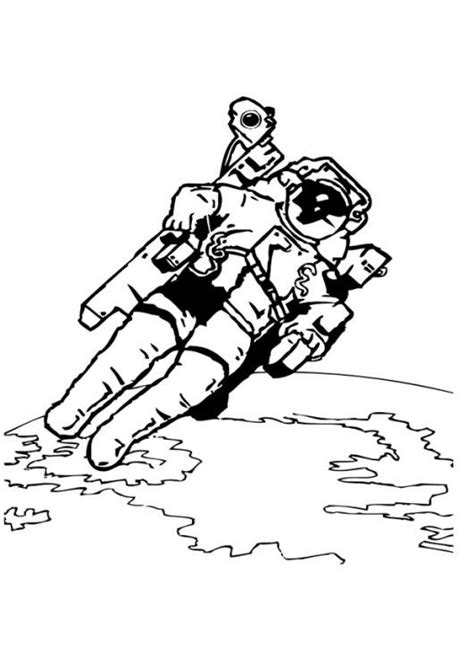 coloring page astronaut montessori  homeschooling art pinterest
