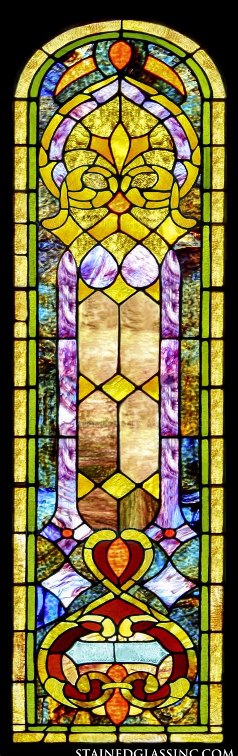 Arched Stained Glass Panel Stained Glass Window