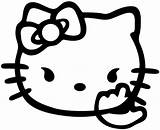 Hello Kitty Coloring Pages Cartoon Clipart Transparent Pinclipart sketch template