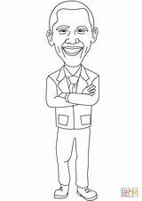 Obama Barack Coloring Printable Pages Smiling Drawing President Supercoloring Para Sheets Kids Colorir Desenho Getdrawings Source Comments Categories sketch template