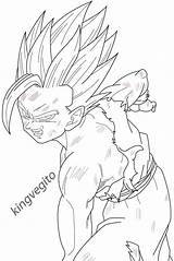 Gohan Kamehameha Coloring Ssj Pages Lineart Ss2 Ball Dragon Drawing Sketch Manga Deviantart Dbz Colour Choose Board Super Drawings sketch template