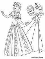 Coloring Pages Disney Princess Elsa Frozen Anna Princesses Two Choose Board Arendelle Printable Print sketch template