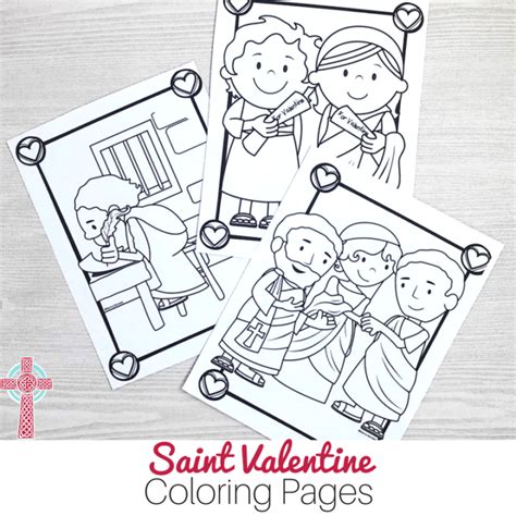 saint valentine coloring pages  catholic kids  kennedy adventures