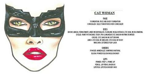Pin By Dani On Facecharts Catwoman Makeup Halloween