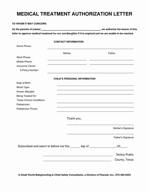 8 Medical Authorization Letter Template Free Word Excel And Pdf