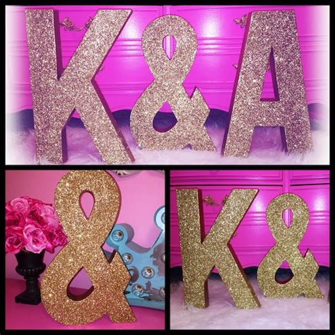 large glitter letters  letters wedding decor glitter