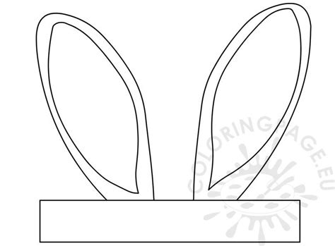easter bunny ears coloring pages images   finder