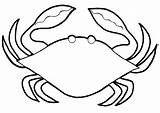 Crab Coloring Pages Colouring Printable Kids Template Pot Animalplace sketch template