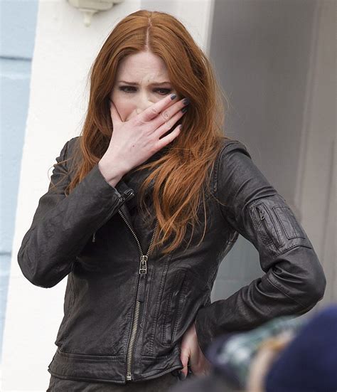 karen gillan bursts into tears on the set of doctor who but it s all