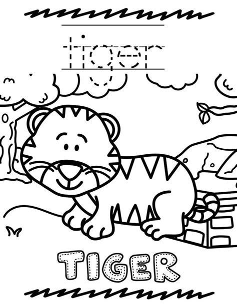 printable zoo animal coloring book  kids zoo coloring pages