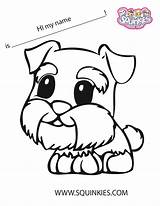Squinkies Coloring Pages Cute Dog Print Printable Para Colorir Small Colouring Official Info Animals Páginas Desenhos Pet Shop Color Uploaded sketch template