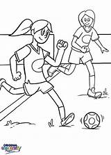 Soccer Coloring Pages Girl Football Adults Goalie Girls Color Sheets Getcolorings Drawing Printable Books Getdrawings Week Star Colorin sketch template
