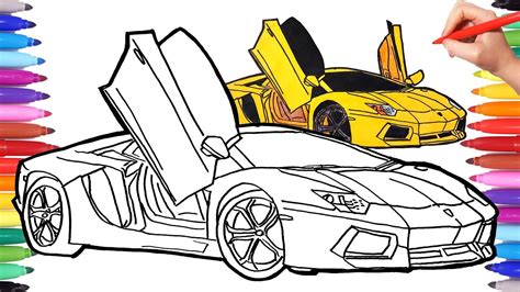 draw  car cars coloring pages drawing sport cars