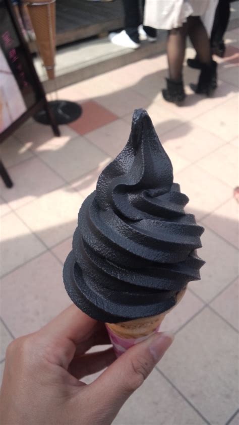 black ice cream pics