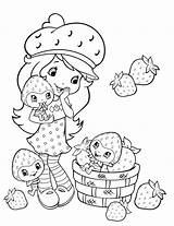 Coloring Shortcake Strawberry Pages Girls Fun Colouring Book Print Books Happy sketch template
