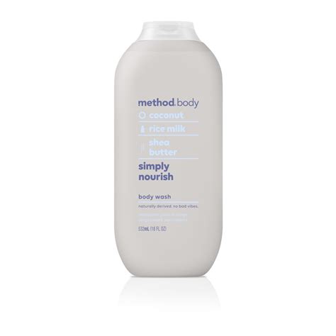 method body wash simply nourish  ounce walmartcom