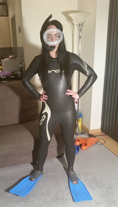 pin on diving woman wetsuit drysuit and scuba diving in latex