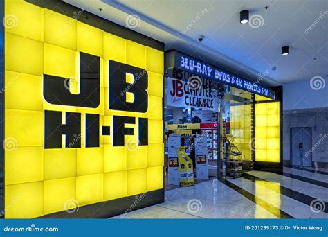 entrance  jb  fi store   chatswood westfield centre editorial stock photo image