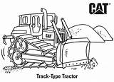 Coloring Pages Caterpillar Backhoe Cat Tractor Printables Popular sketch template