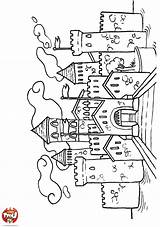 Coloring Pages Color Castle Book Sheets Coloriage Dibujos Chateau Fr Drawing Fairy Tfou Magique Château Colouring Kids Coloriages Sin Castles sketch template