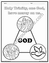 Trinity Coloring Holy Drawing Pages Printable Getdrawings Getcolorings Color sketch template