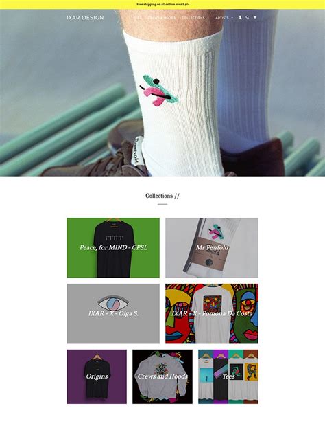 ixar design ecommerce website design gallery tech inspiration