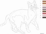 Zahlen Katze Katzen Datei sketch template