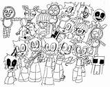 Fnaf Animatronics Galaxygal sketch template